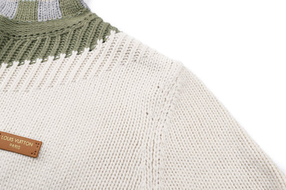 Louis Vuitton Zipped Intarsia Track Top "Milky White"