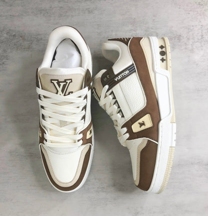Louis Vuitton Trainers "Mocha-White"