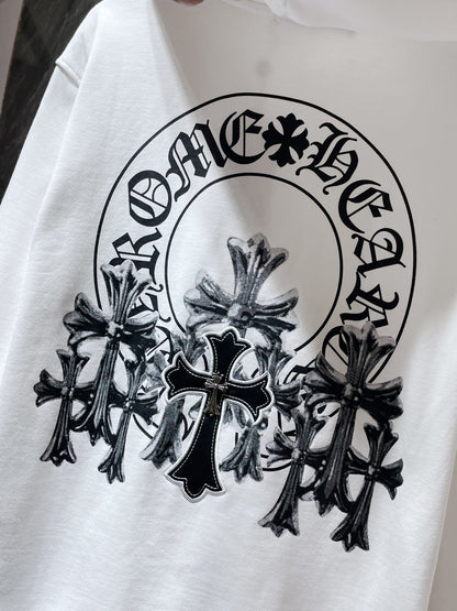 Chrome Hearts Hoodie "White-Black"