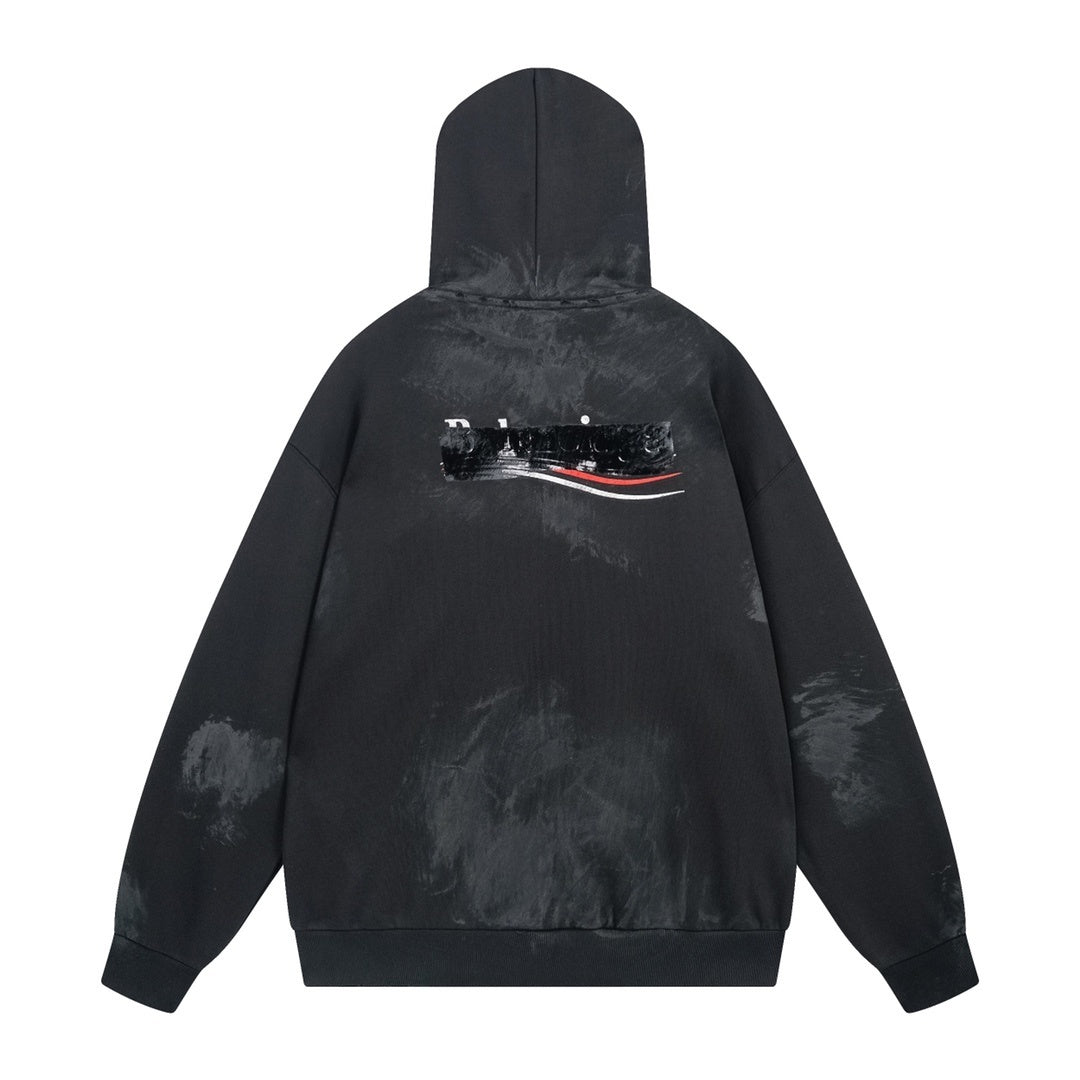 Balenciaga Zip-Up Hoodie "Black"