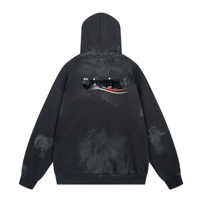 Balenciaga Zip-Up Hoodie "Black"