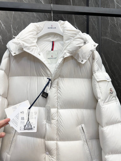 Moncler Hanoverian Long Down Jacket "White"