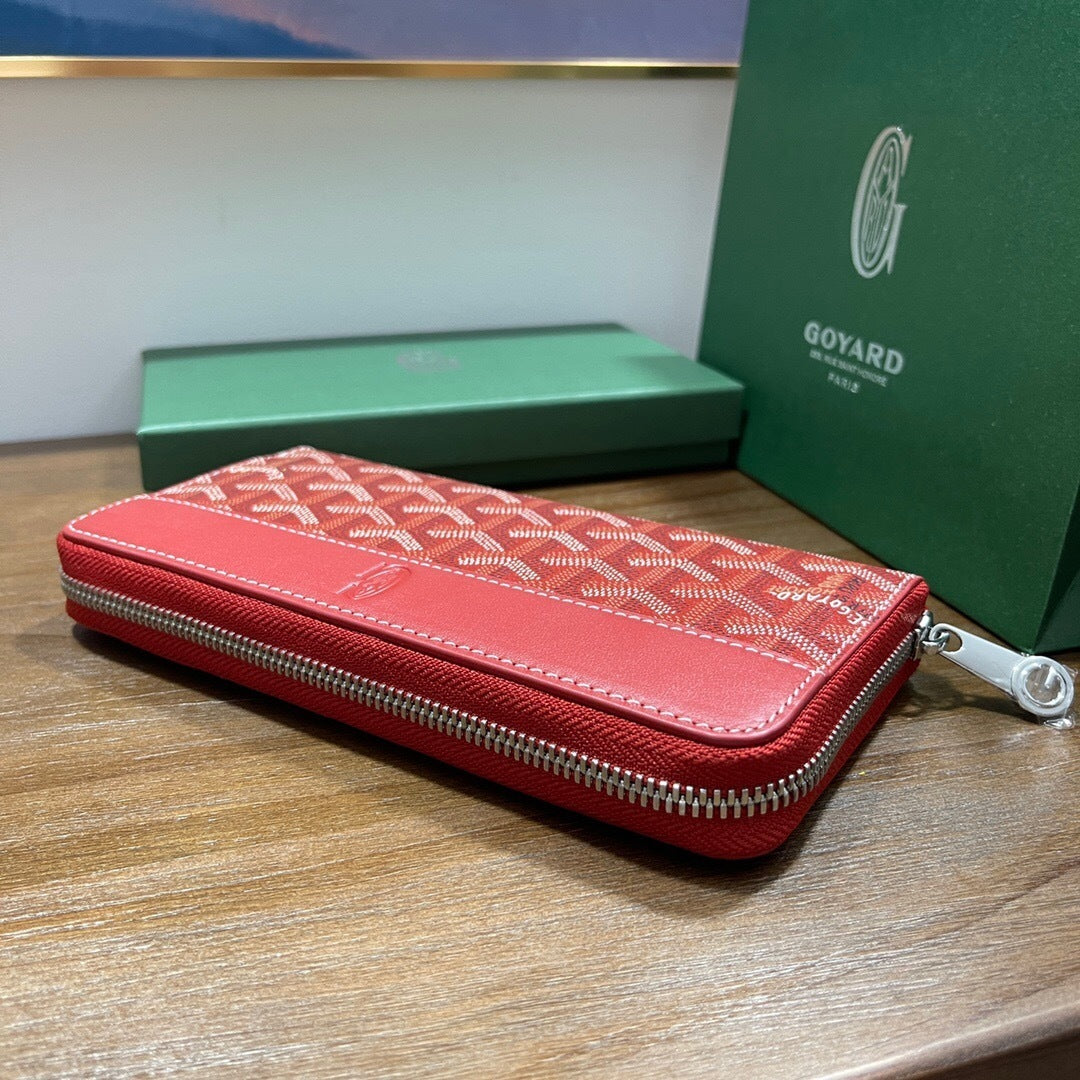 Goyard Matignon GM Wallet "Red"