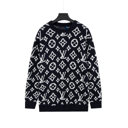 Louis Vuitton Sweater "Black-White Monogram"