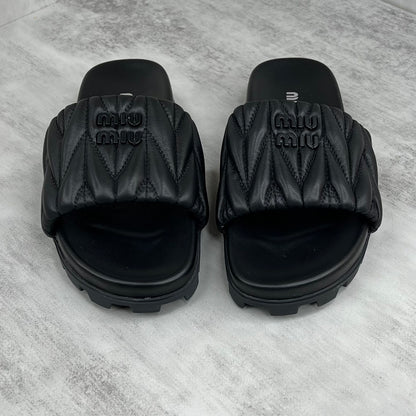 Miu Miu Slides "Black"