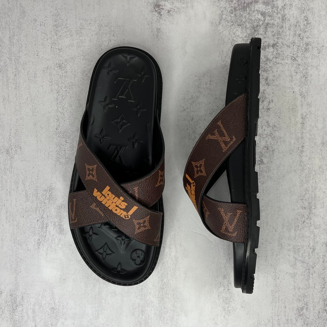 Louis Vuitton Slides "Brown-Black"