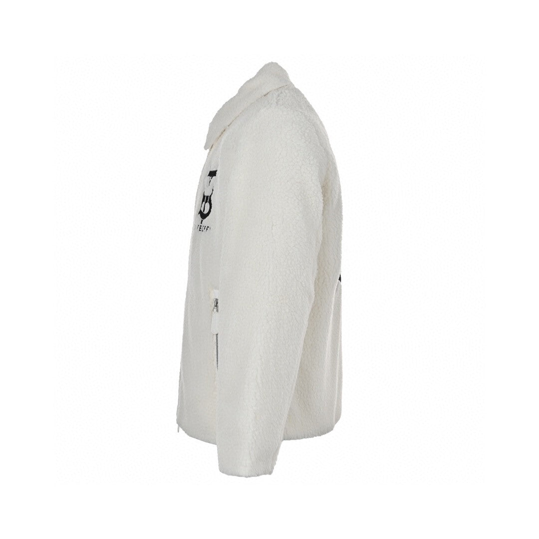 Burberry Rabbit Fleece Jacket "White"