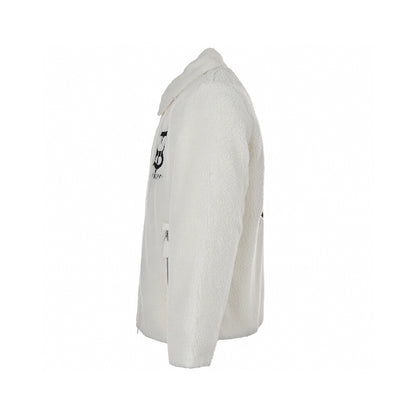 Burberry Rabbit Fleece Jacket "White"