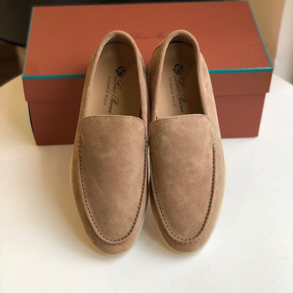 Loro Piana Summer Walk Loafers "Light Brown"