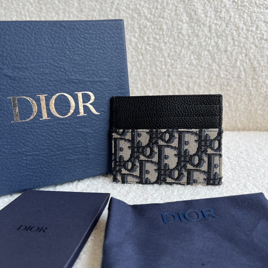 Dior Oblique Jacquard Card Holder