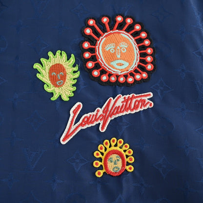 Yayoi Kusama x Louis Vuitton Jacquard Monogram Windbreaker Jacket "Blue"