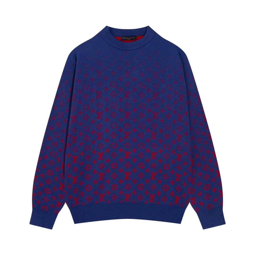 Louis Vuitton Sweater "Blue-Red Gradient"