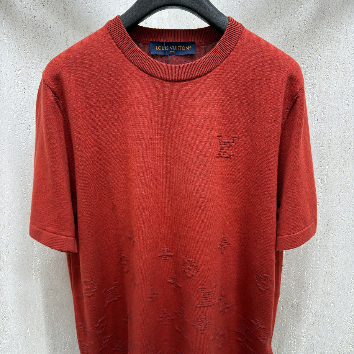 Louis Vuitton Jacquard Short-Sleeved Crewneck "Ketchup"