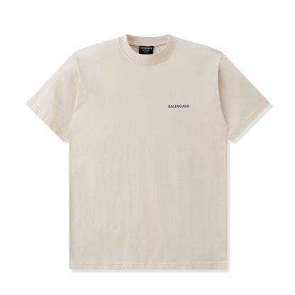 Balenciaga T-Shirt "Beige-Blue"