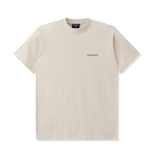 Balenciaga T-Shirt "Beige-Blue"