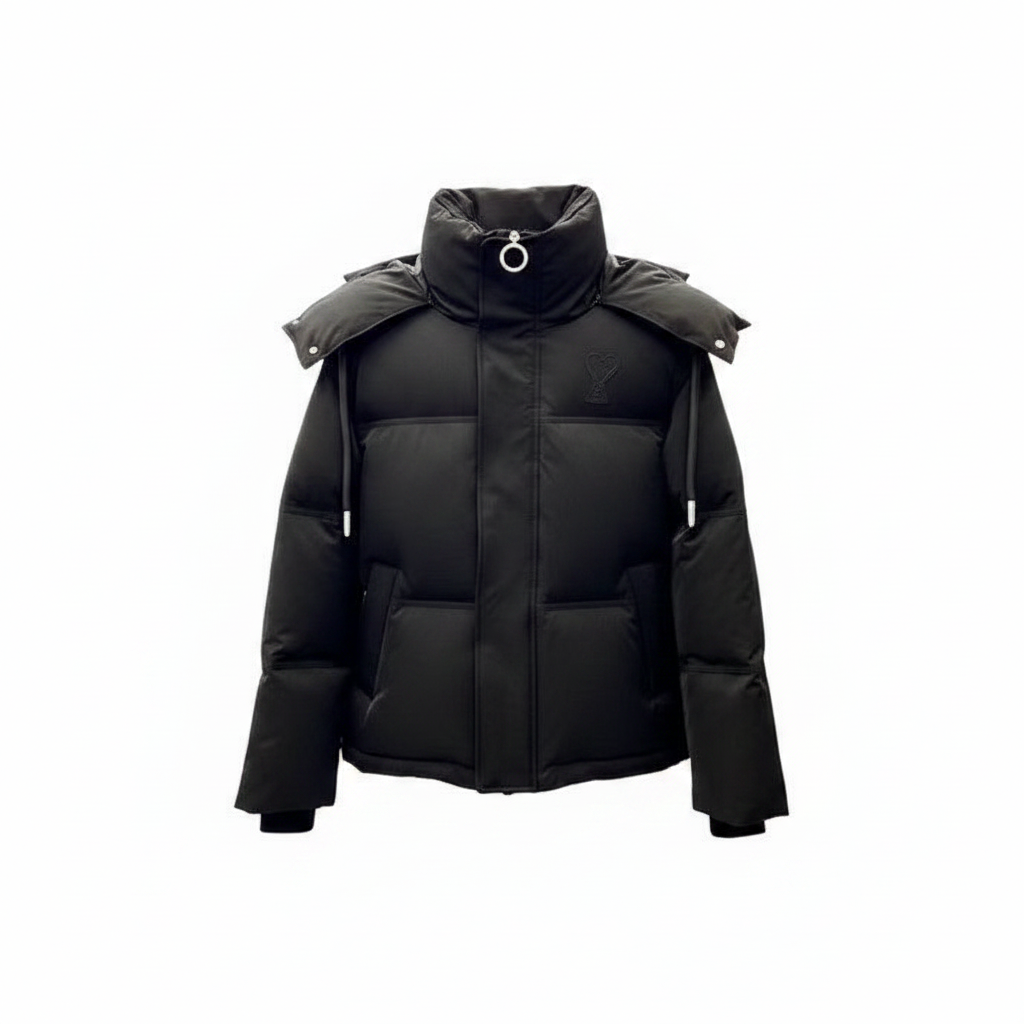Ami Paris Puffer Down Jacket "Black"