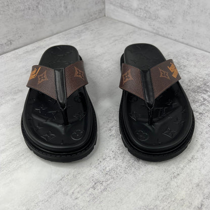 Louis Vuitton Flip-Flops "Brown-Black"