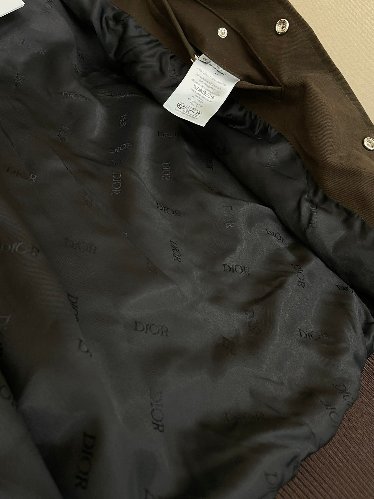 Dior Ingrid Blouson Jacket "Brown Cotton Twill"