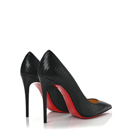 Christian Louboutin Kate Embossed Leather Pumps 100mm "Black"