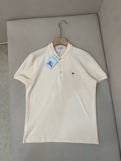 Burberry Metal EKD Cotton Polo T-Shirt "Clam Beige"