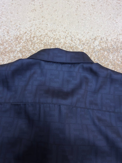 Fendi FF Silk Shirt "Blue"