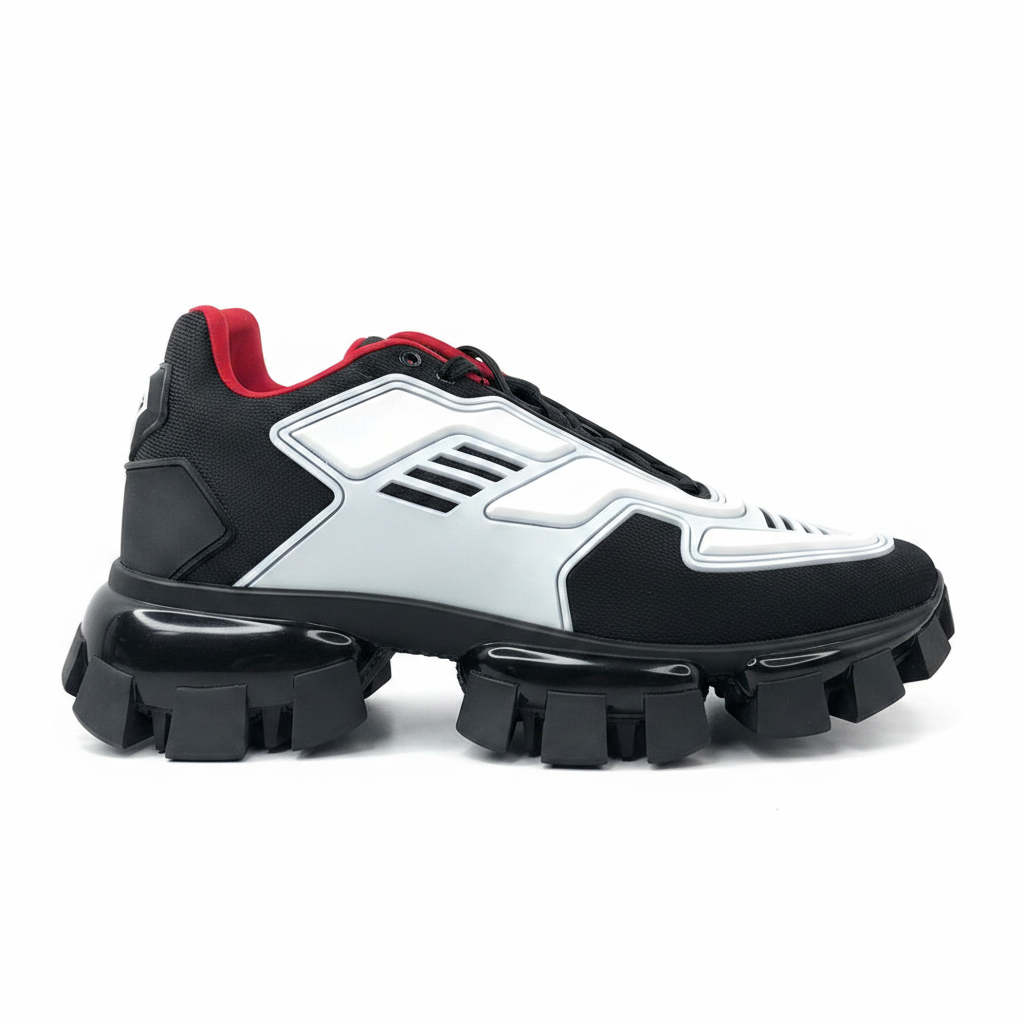 Prada Cloudbust Thunder Low "White-Black-Red"