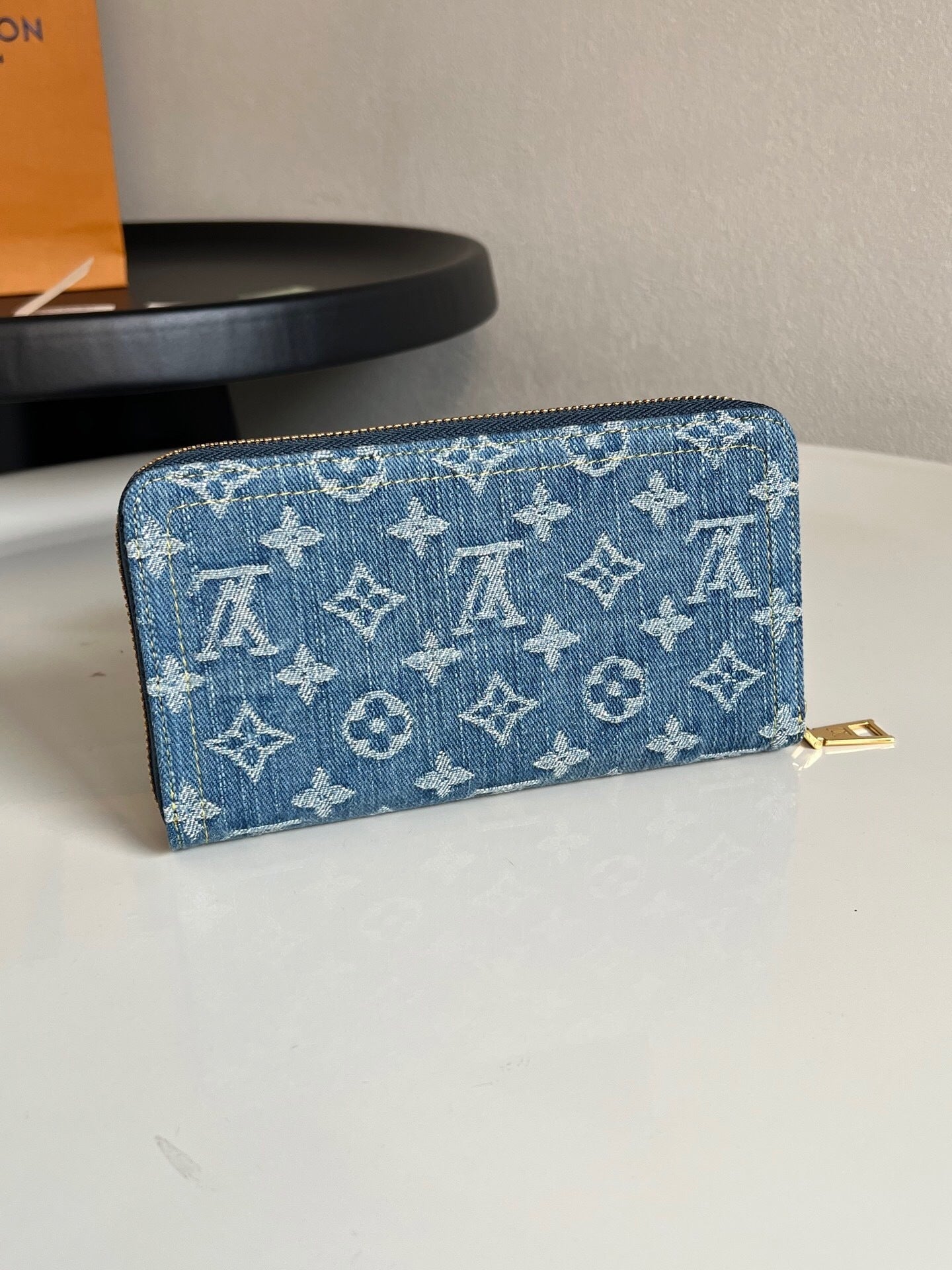 Louis Vuitton Zippy Wallet "Monogram Blue Denim"