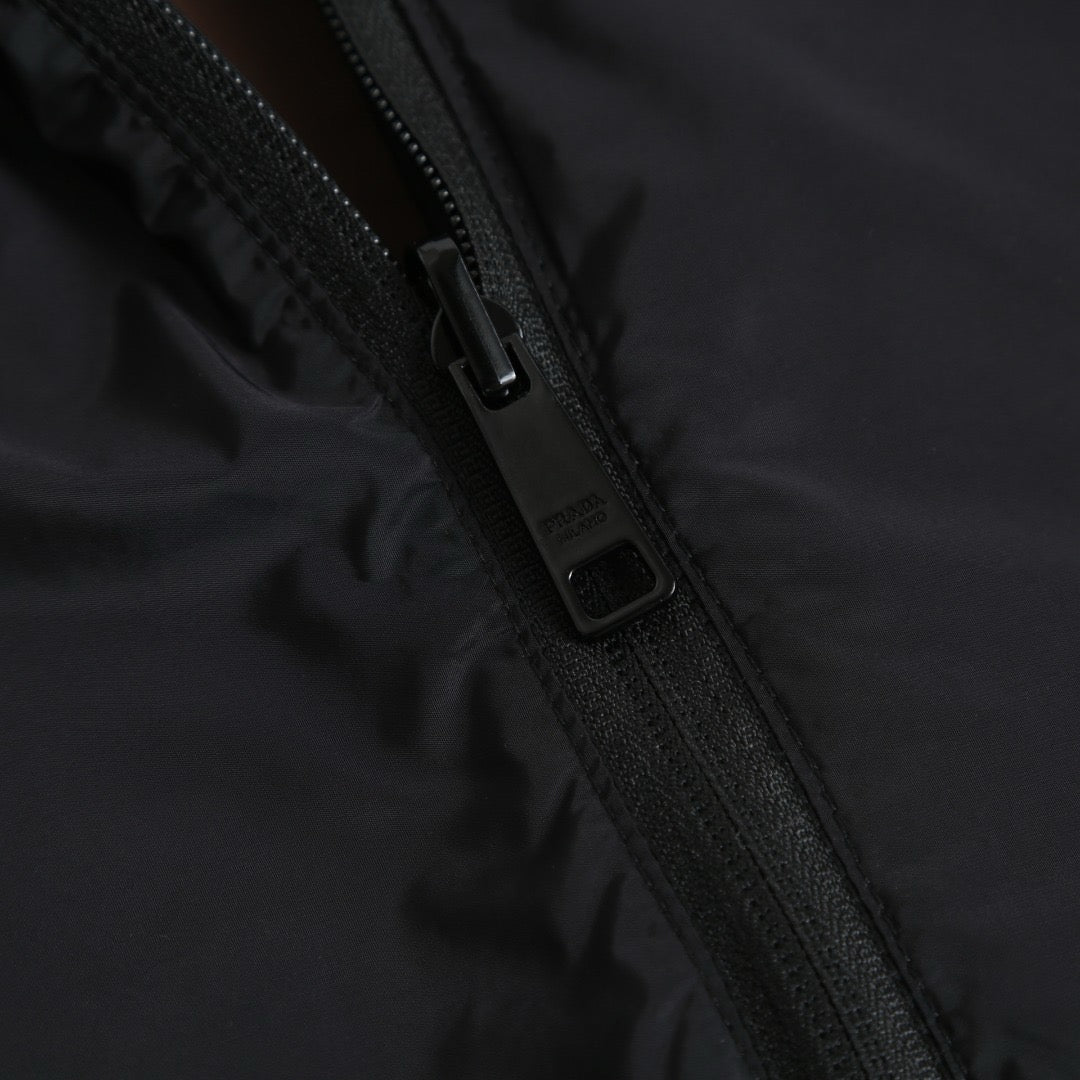 Prada Re-Nylon Reversible Jacket "Cocoa Brown-Black"