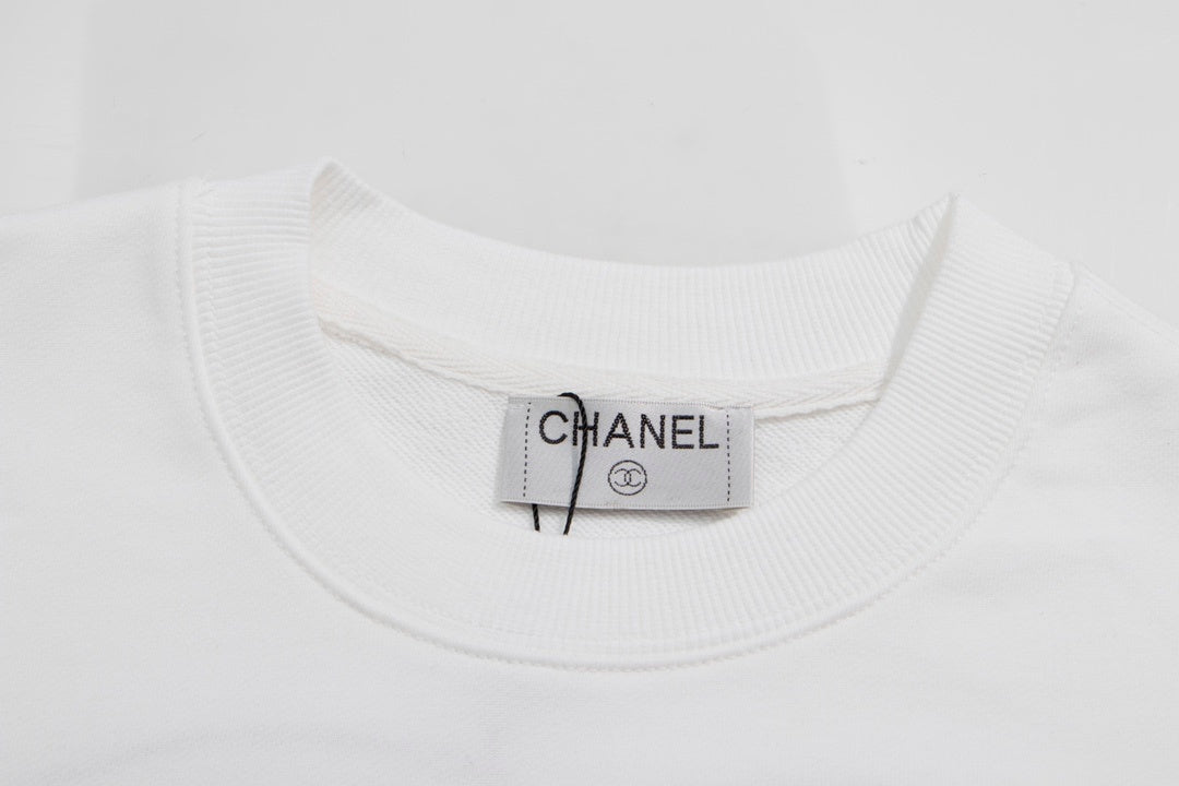 Chanel Sweatshirt "White-Black"