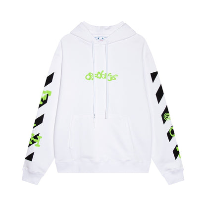 Off-White Opposite Arrow Boxy Hoodie "White-Lime"