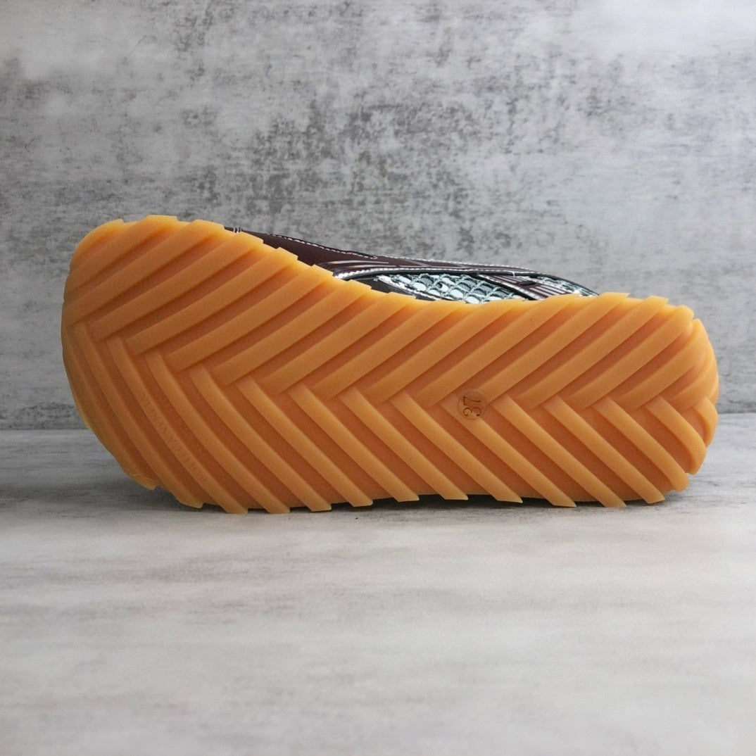 Bottega Veneta Orbit "Red-Silver"