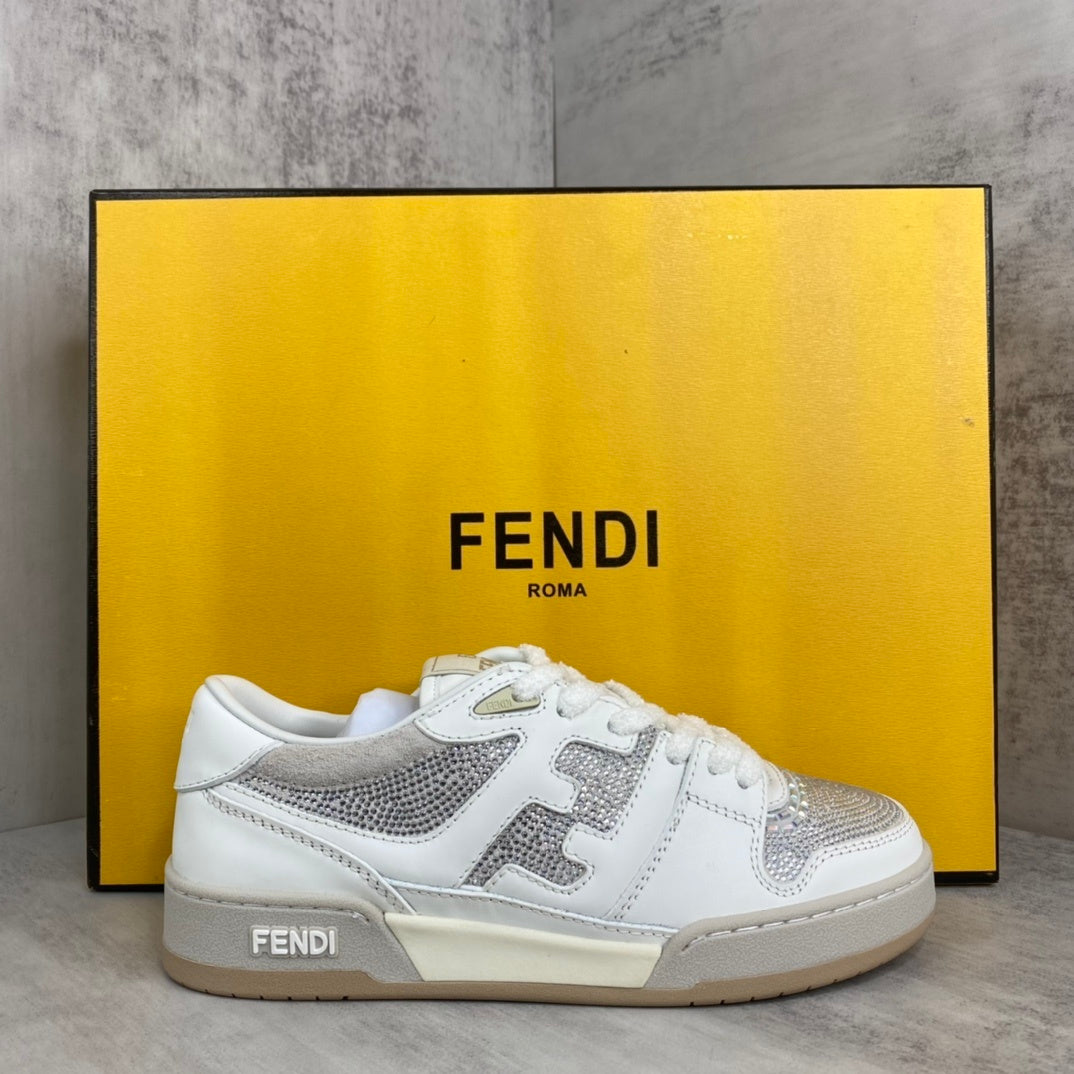 Fendi Match "White-Beige" Crystals
