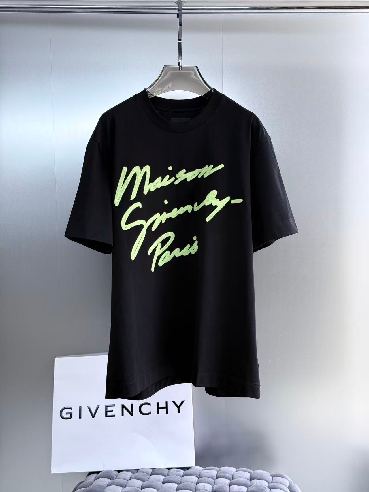 Givenchy Embroidered Maison Script Logo "Black"