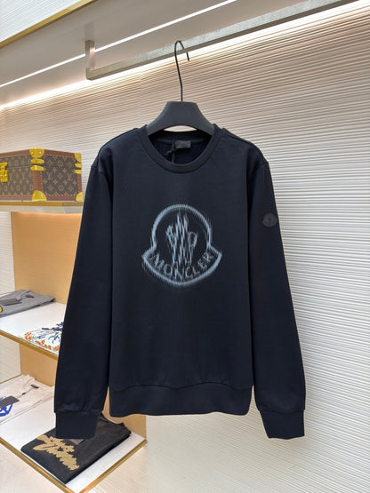 Moncler Blurred Logo Sweatshirt "Black"