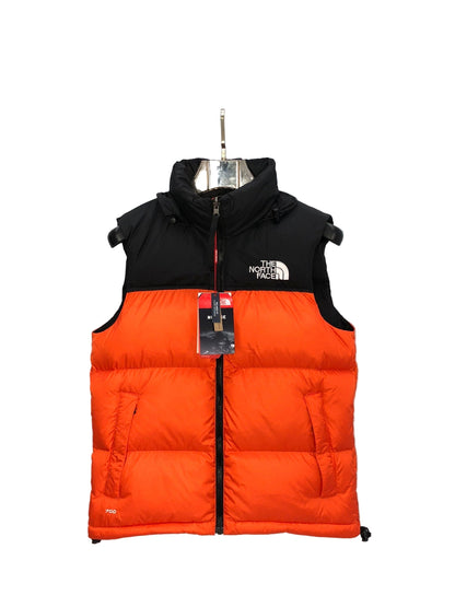 The North Face Nuptse 700 Down Vest "Orange-Black"