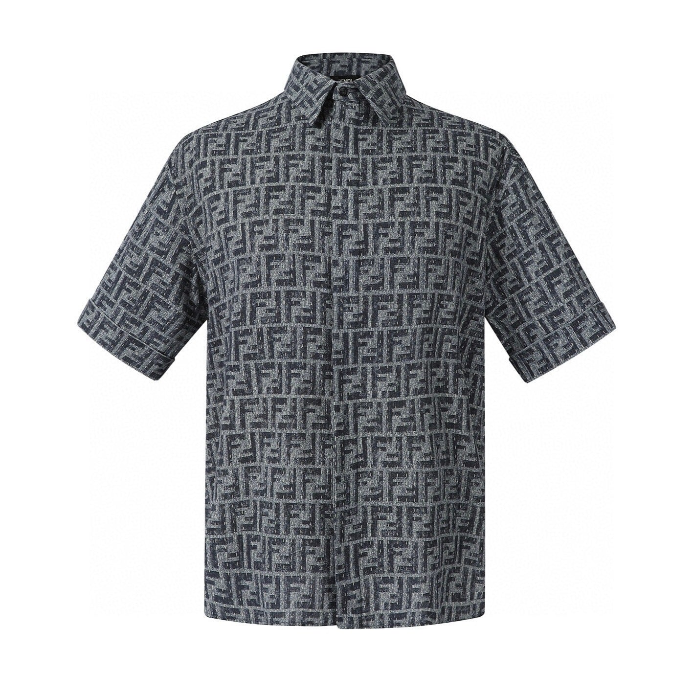 Fendi FF Monogram Short Shirt "Grey"