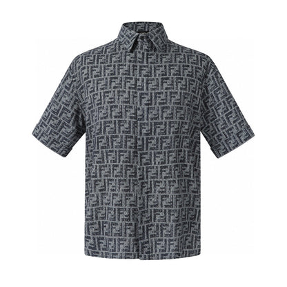 Fendi FF Monogram Short Shirt "Grey"