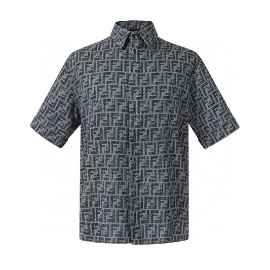 Fendi FF Monogram Short Shirt "Grey"
