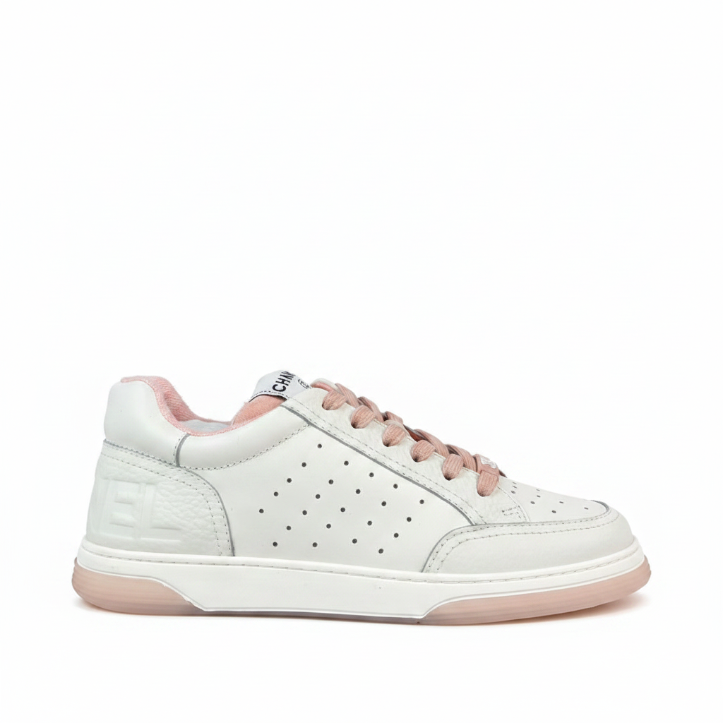 Chanel Logo Low "White-Pink"