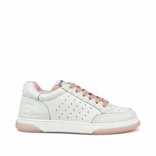 Chanel Logo Low "White-Pink"