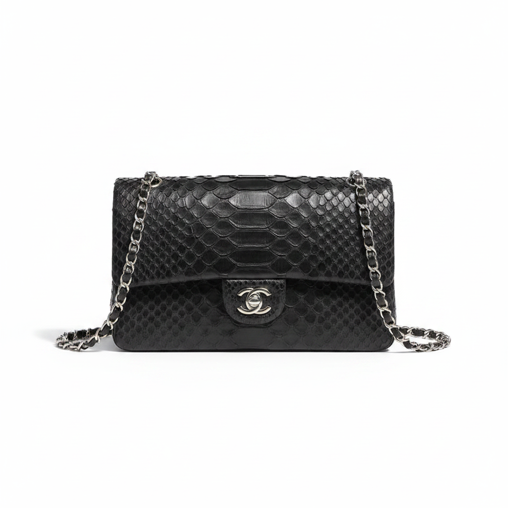 Chanel Python Mini Flap Bag