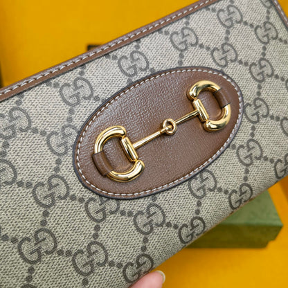 Gucci Horsebit 1955 Zip Around Wallet