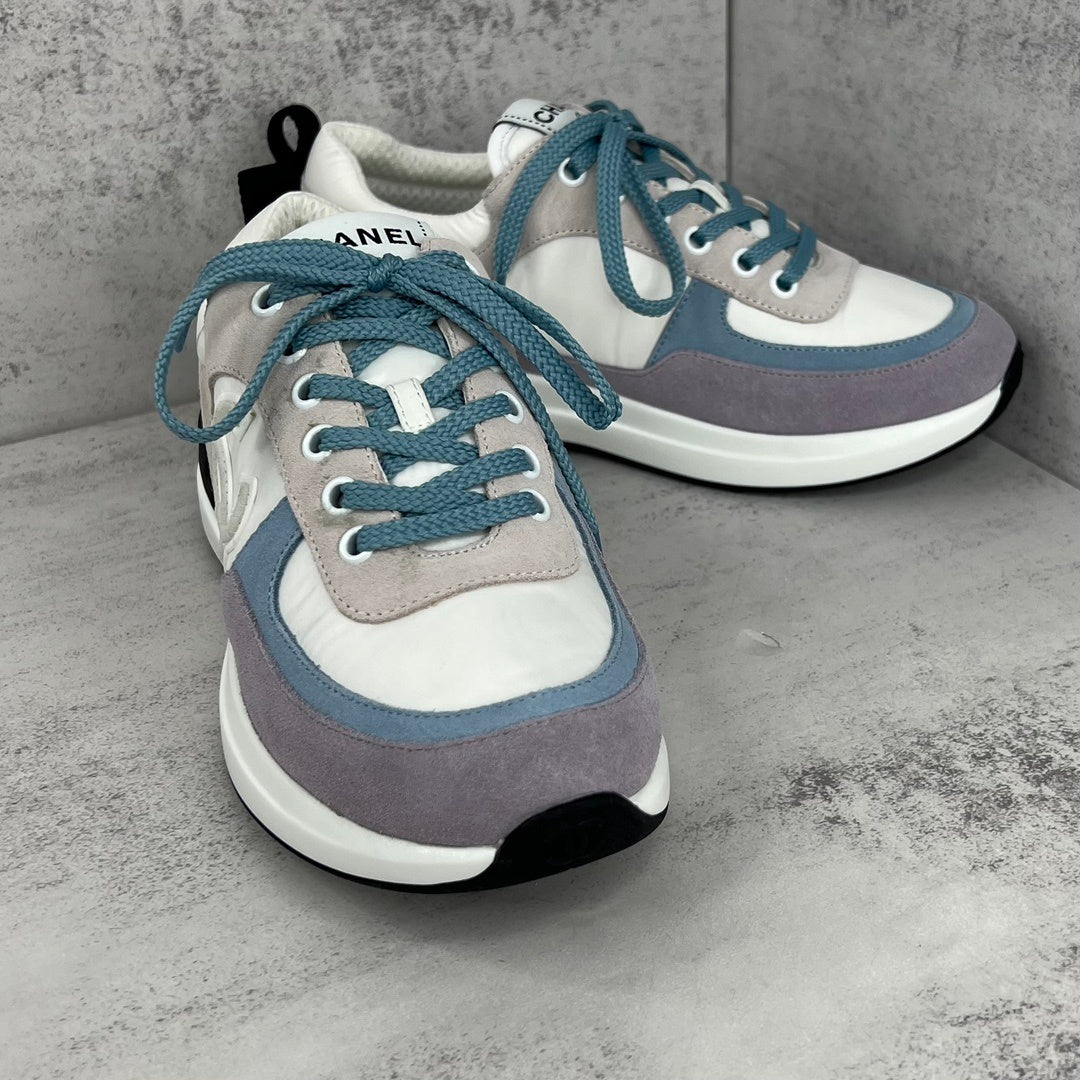 Chanel 22P Low "White-Grey-Blue"
