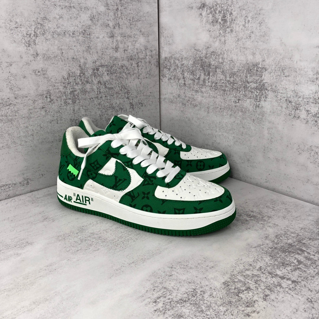 Louis Vuitton x Nike Air Force 1 "Green-White"