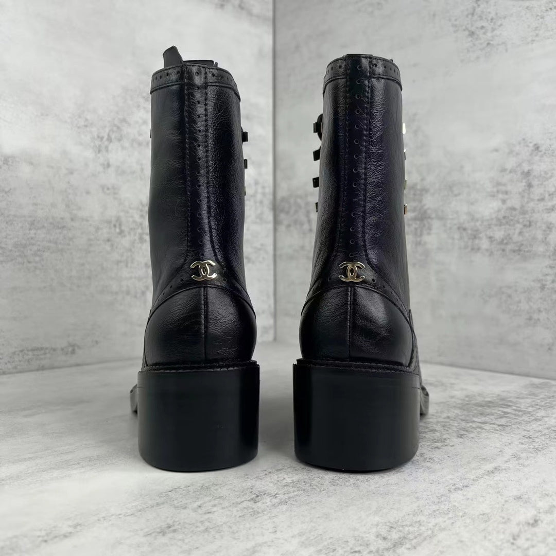 Chanel Leather Boots "Black"