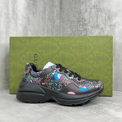 Gucci x The North Face Rhyton "Black-Multicolour All Over Logo"