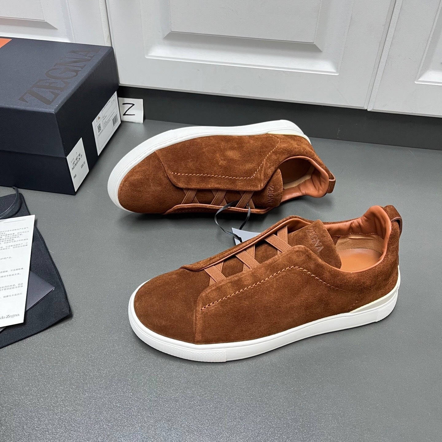 Zegna Triple Stitch "Camel"