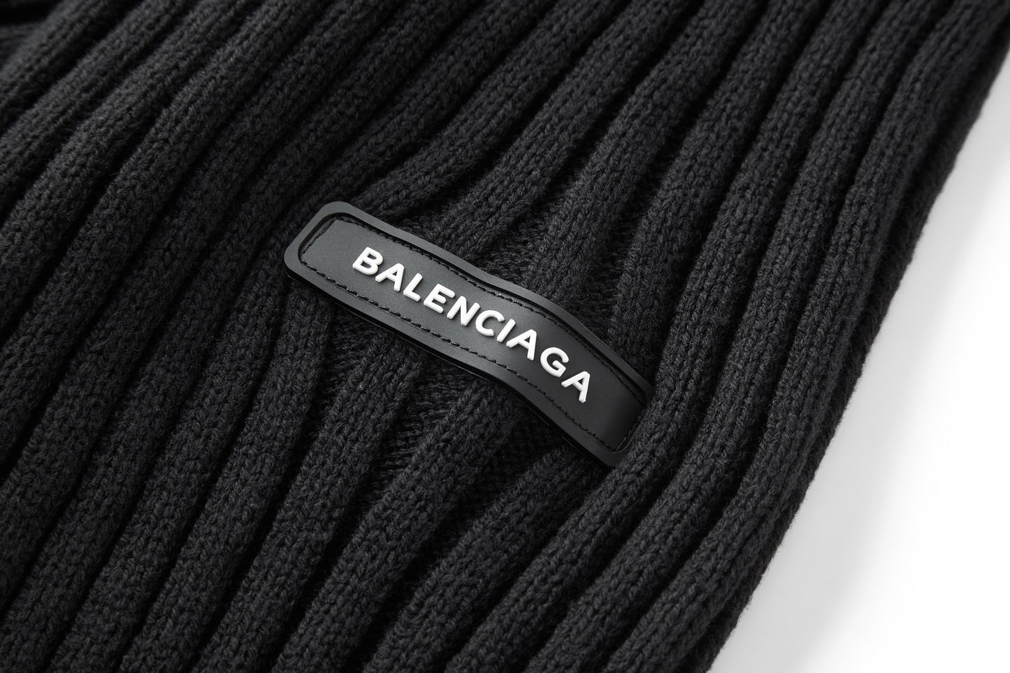 Balenciaga Half-Zip High Neck Sweater "Black"