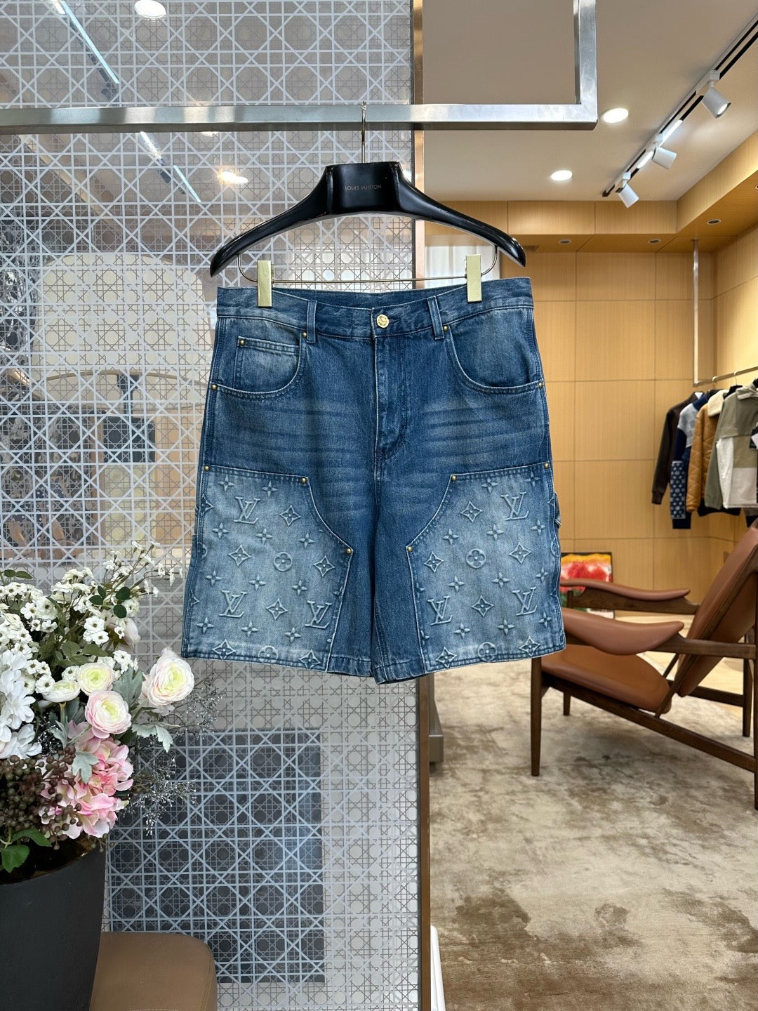 Louis Vuitton Denim Carpenter Shorts