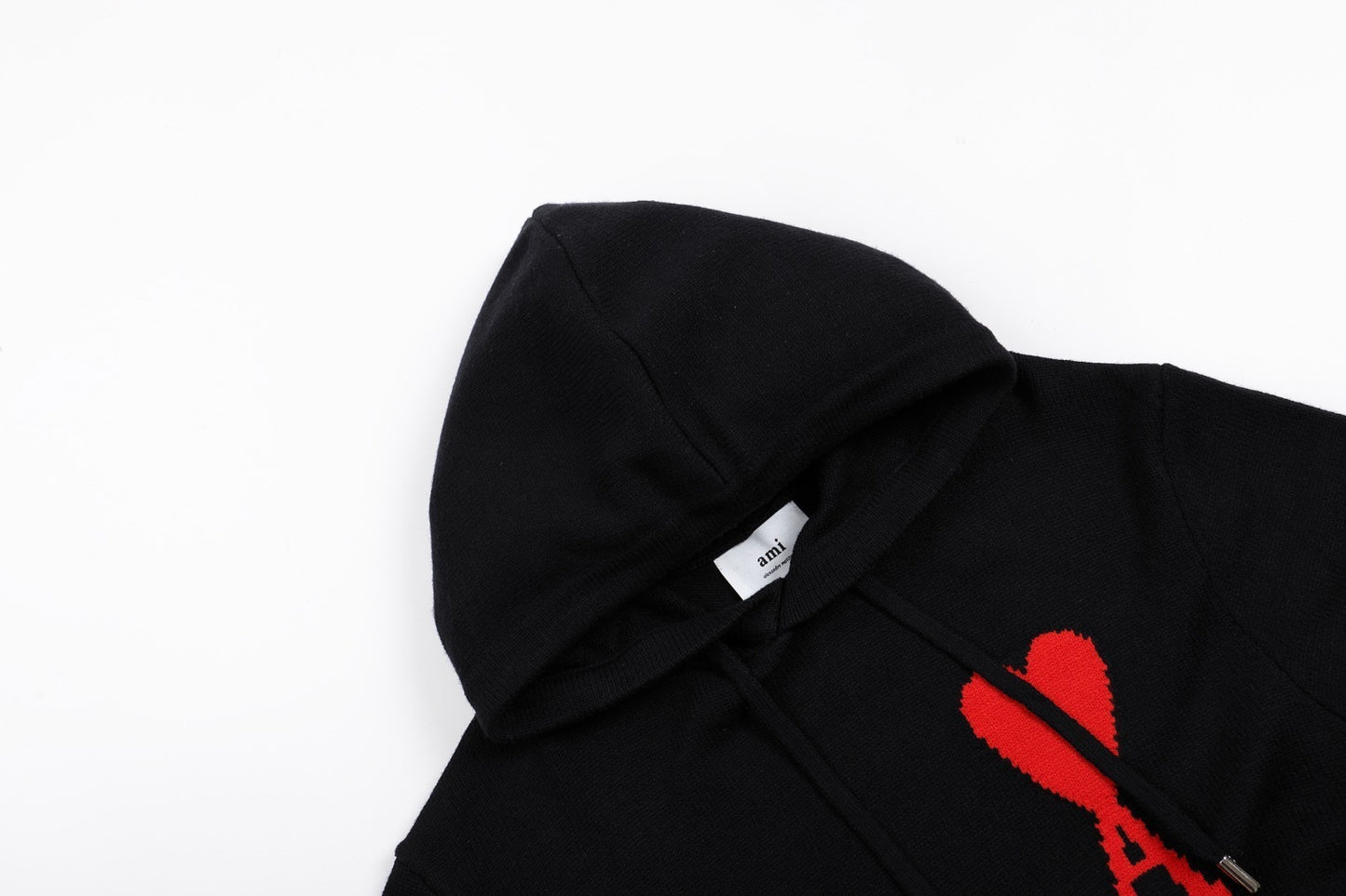 Ami Paris Ami De Coeur Hoodie "Black"